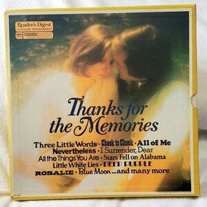 RARE- Reader's Digest "Thanks for the Memories" 1930's-Set Of 8 LP Records Vinyl